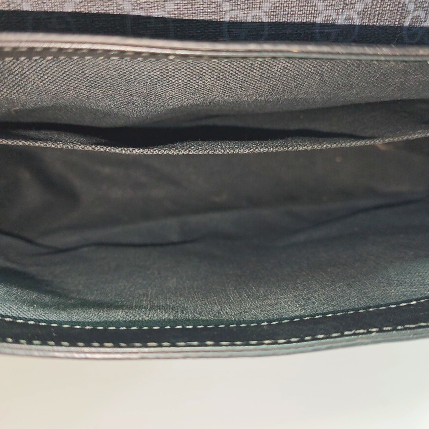 Monogram Coated Canvas Shoulder Bag Black