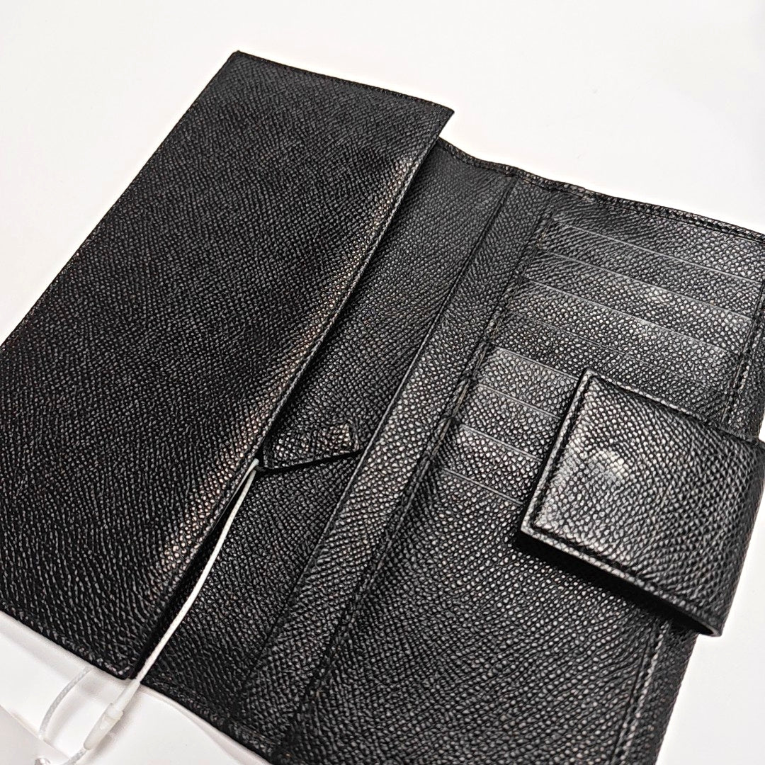 BVLGARI Calfskin Black Wallet