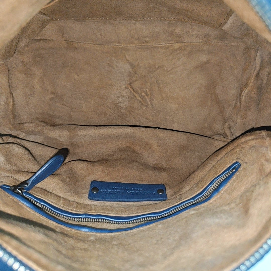Lambskin Shoulder Bag Blue