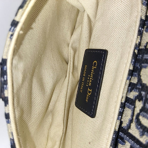 Saddle Mini Oblique Canvas Blue