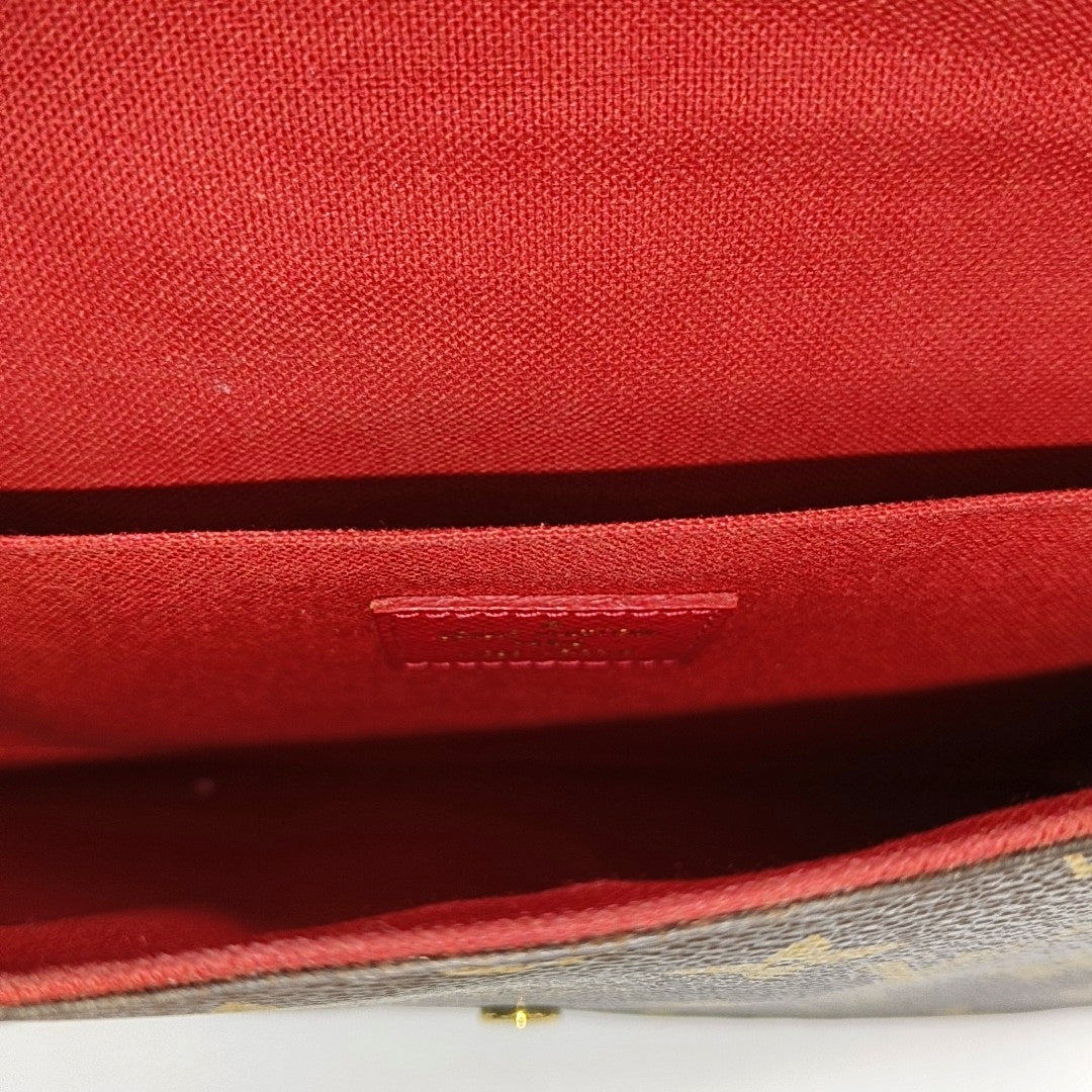 FÉLICIE Monogram Coated Canvas Brown
