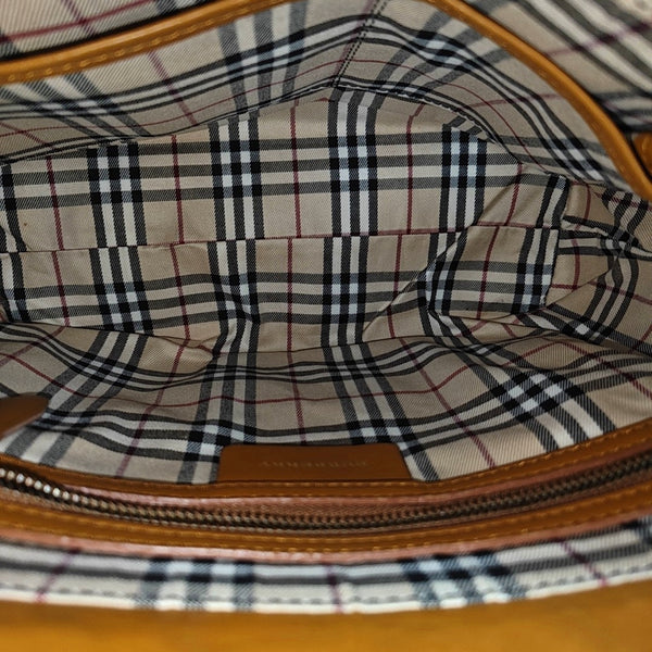 Calfskin Top Handle Bag Brown