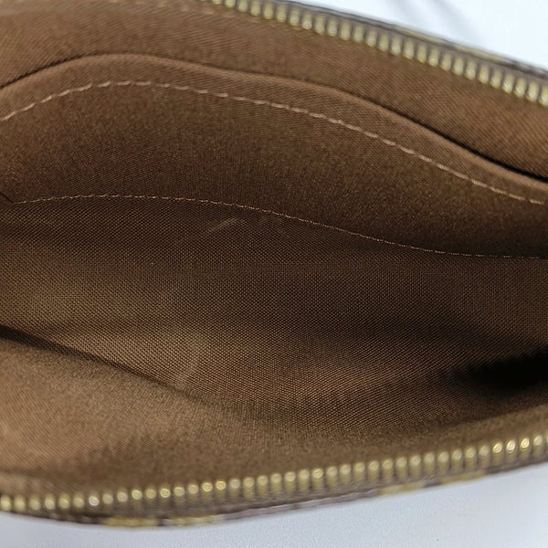 ACCESSOIRES Monogram Coated Canvas Brown