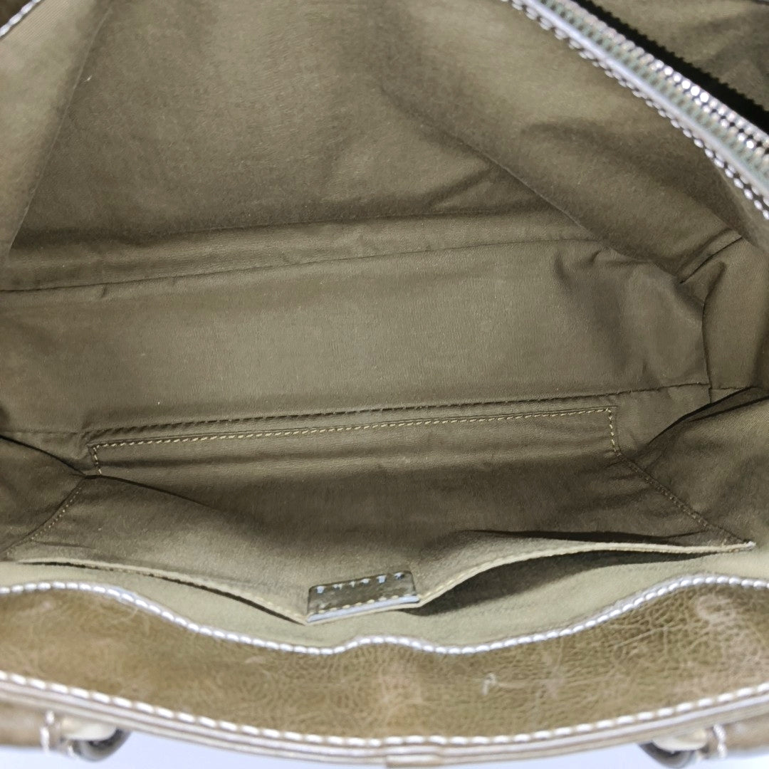 BOOGIE Medium Quilted Calfskin Green