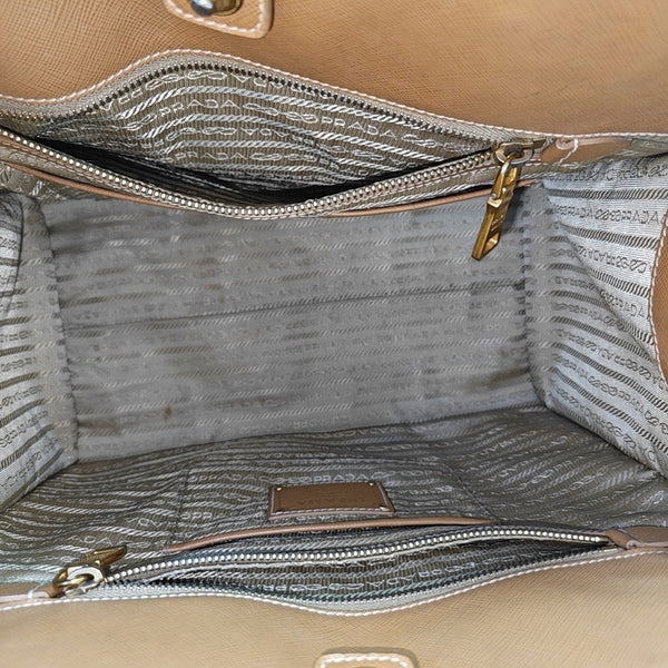 Saffiano Calfskin Tote Bag Brown