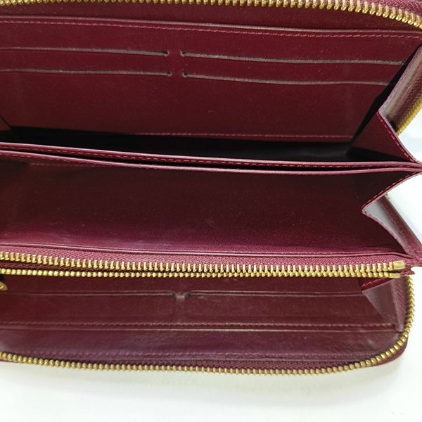 ZIPPY Monogram Patent Leather Red Wallet