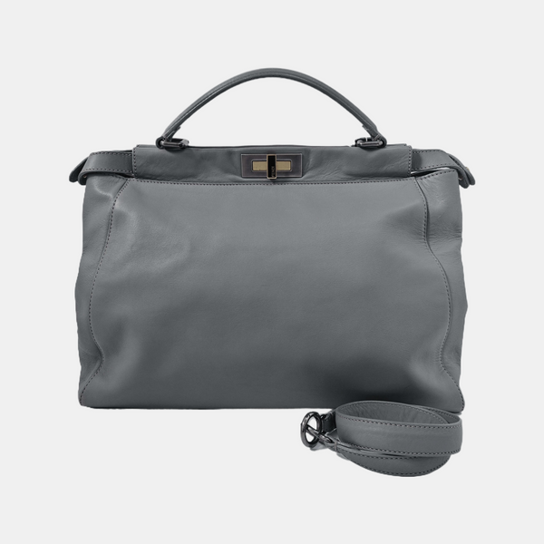 Peekaboo Large Calfskin Gray