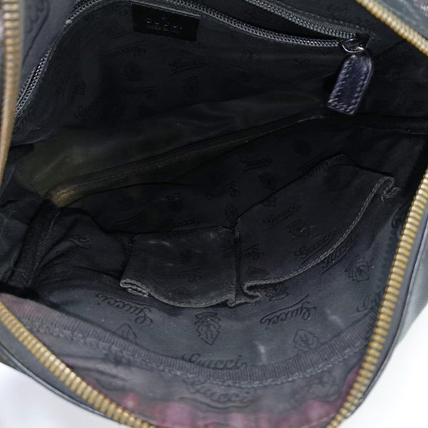 GG Imprime Messenger Monogram Coated Canvas Black