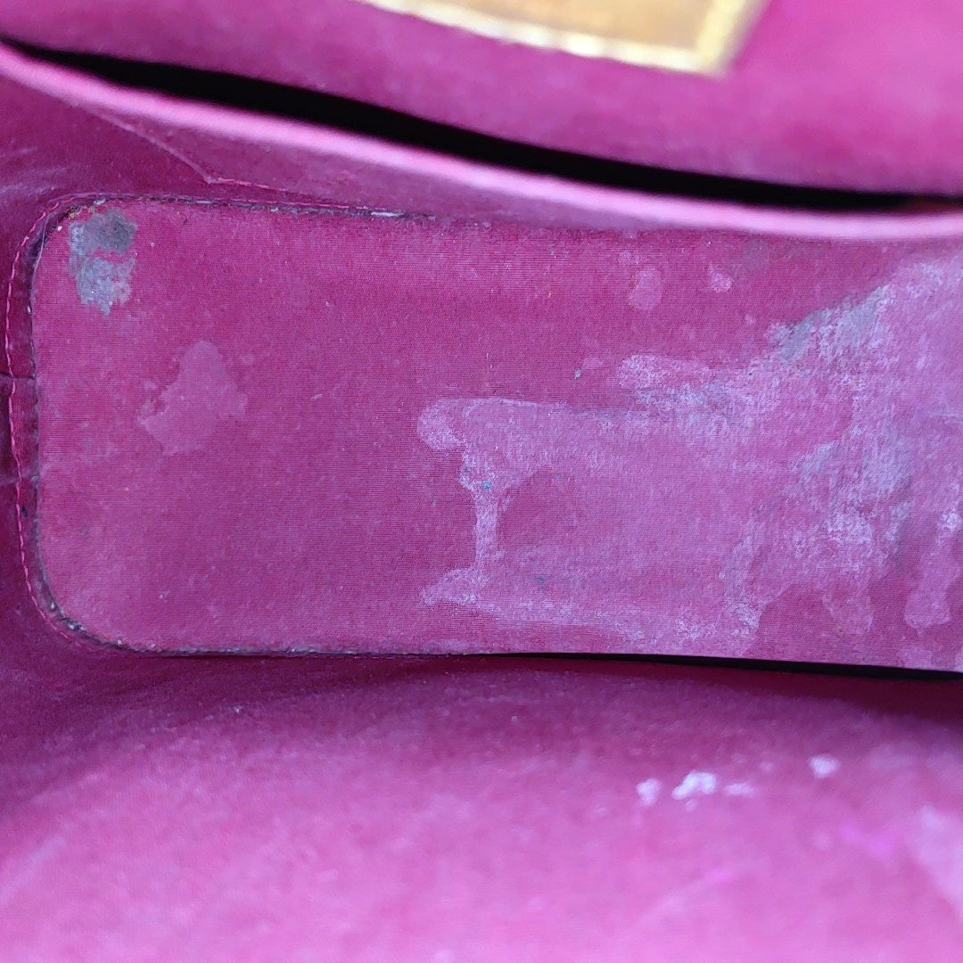 ALMA BB Monogram Patent Leather Red