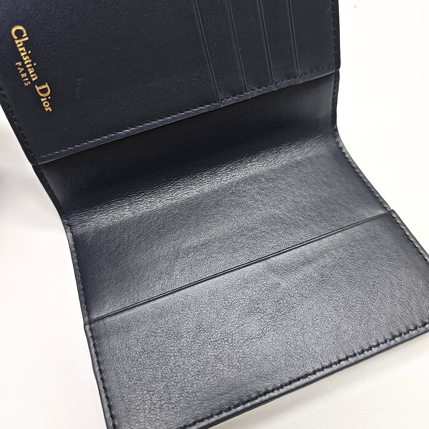30 Montaigne Canvas Blue Wallet