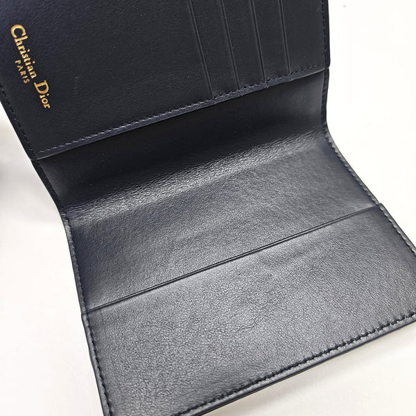 30 Montaigne Canvas Blue Wallet