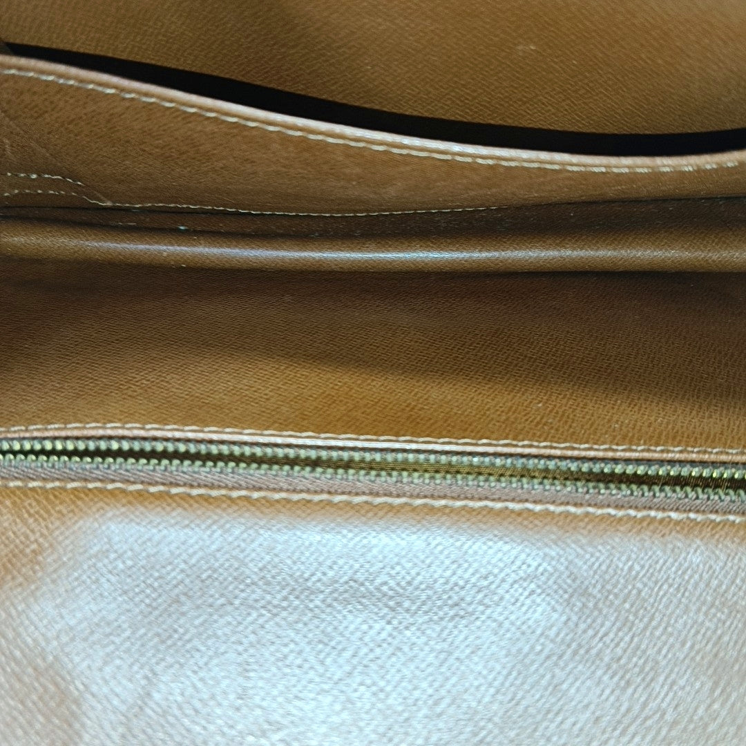 DAME GM Monogram Coated Canvas Brown