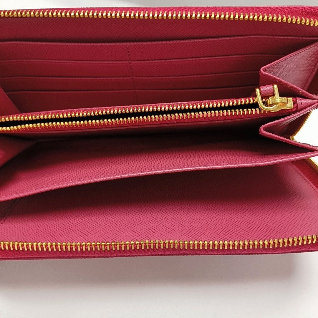Saffiano Calfskin Wallet Pink