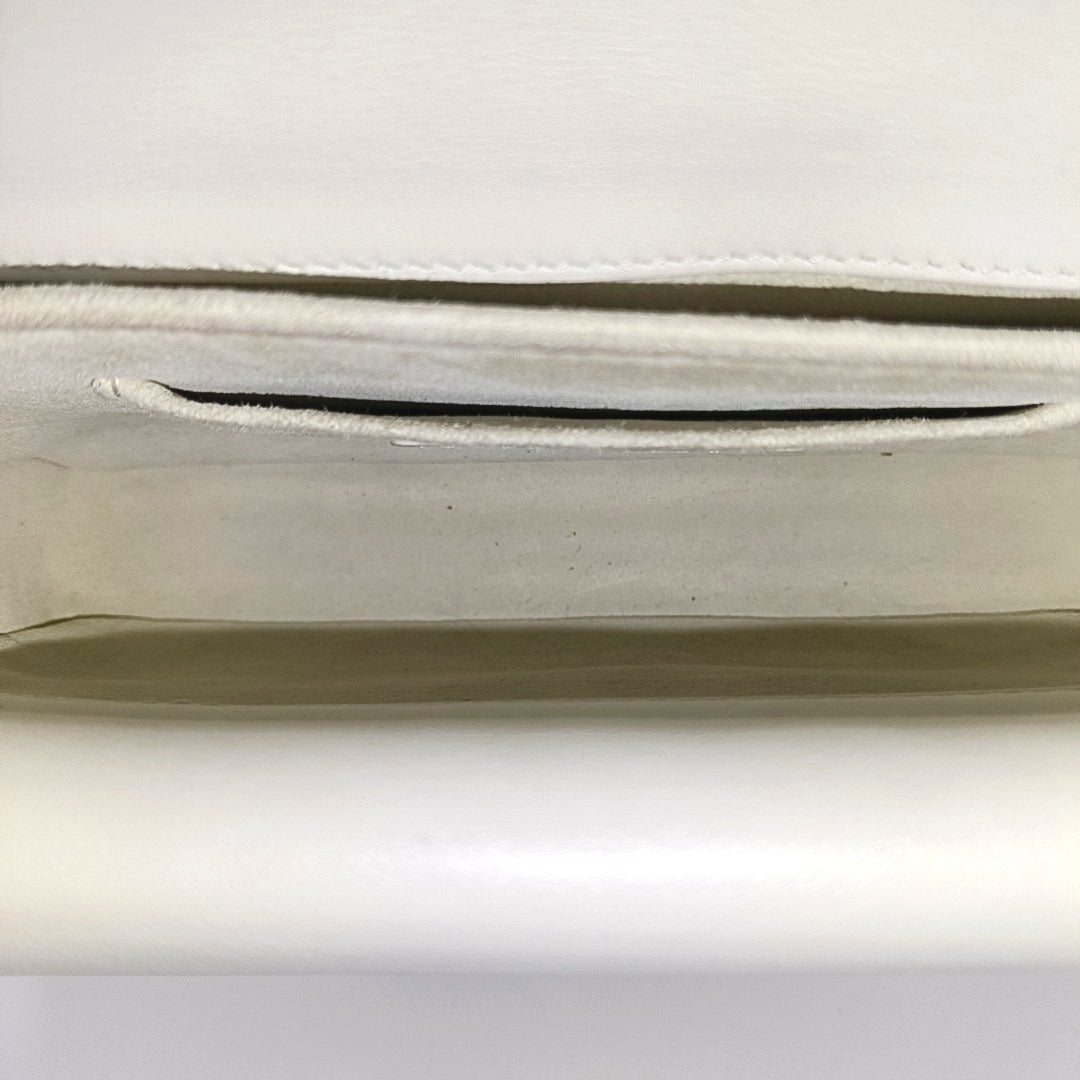 Cannage Calfskin Shoulder Bag Mini White