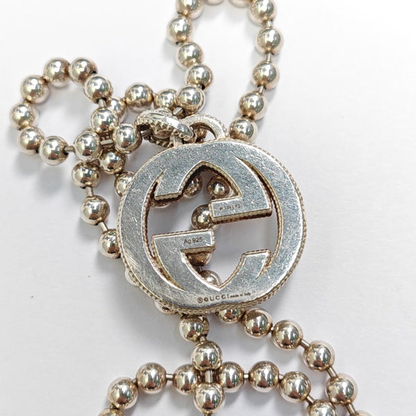Interlocking G 925 Sterling Silver Necklace