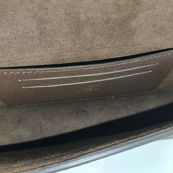 Lily Monogram Coated Canvas Brown