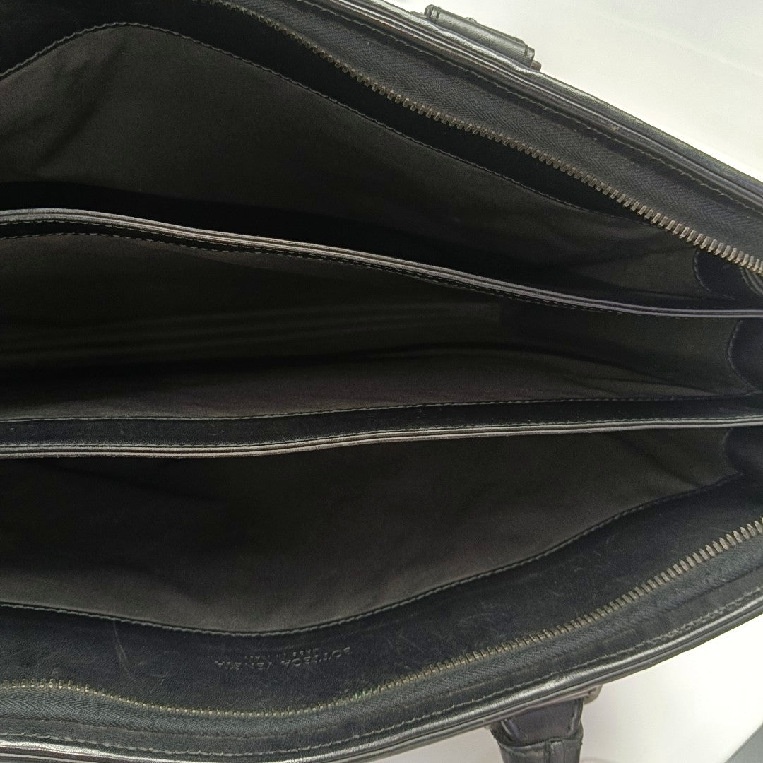 Calfskin Top Handle Bag Black
