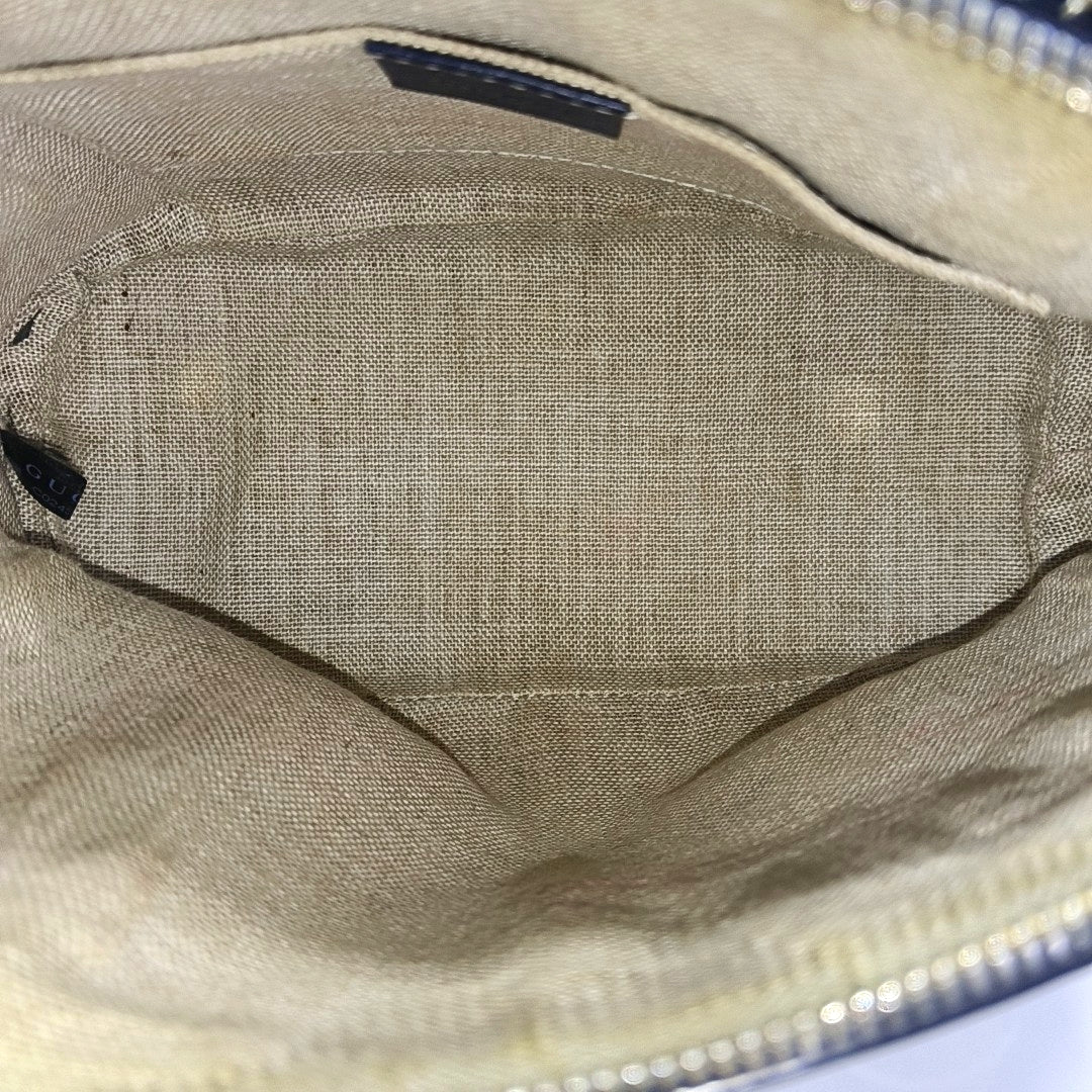 Microguccissima Monogram Calfskin Blue