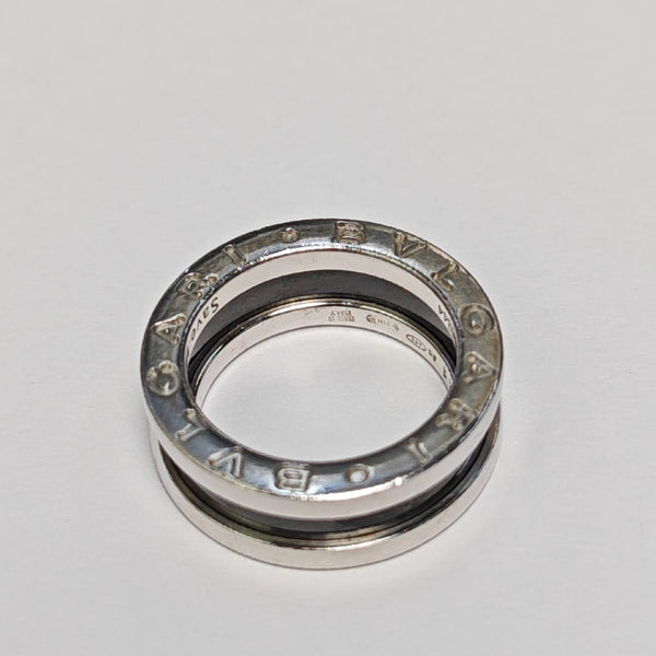 B.ZERO1 925 Sterling Silver Ring EU 45