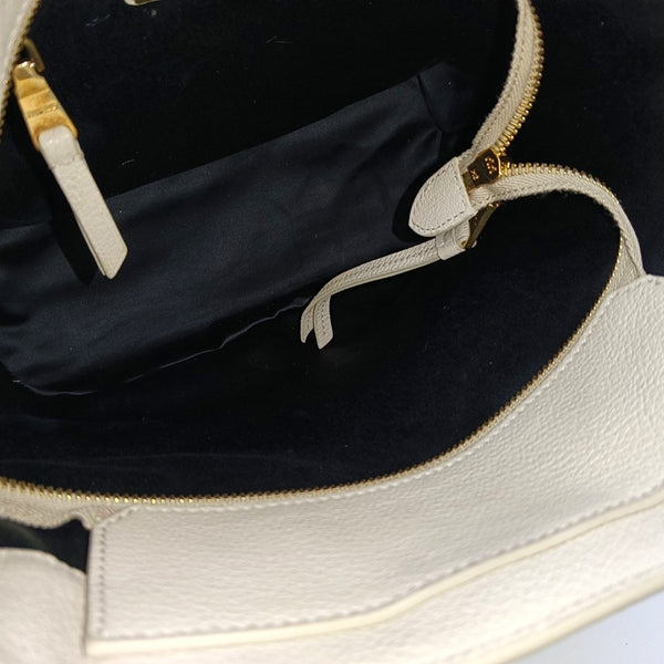 Calfskin Shoulder Bag White