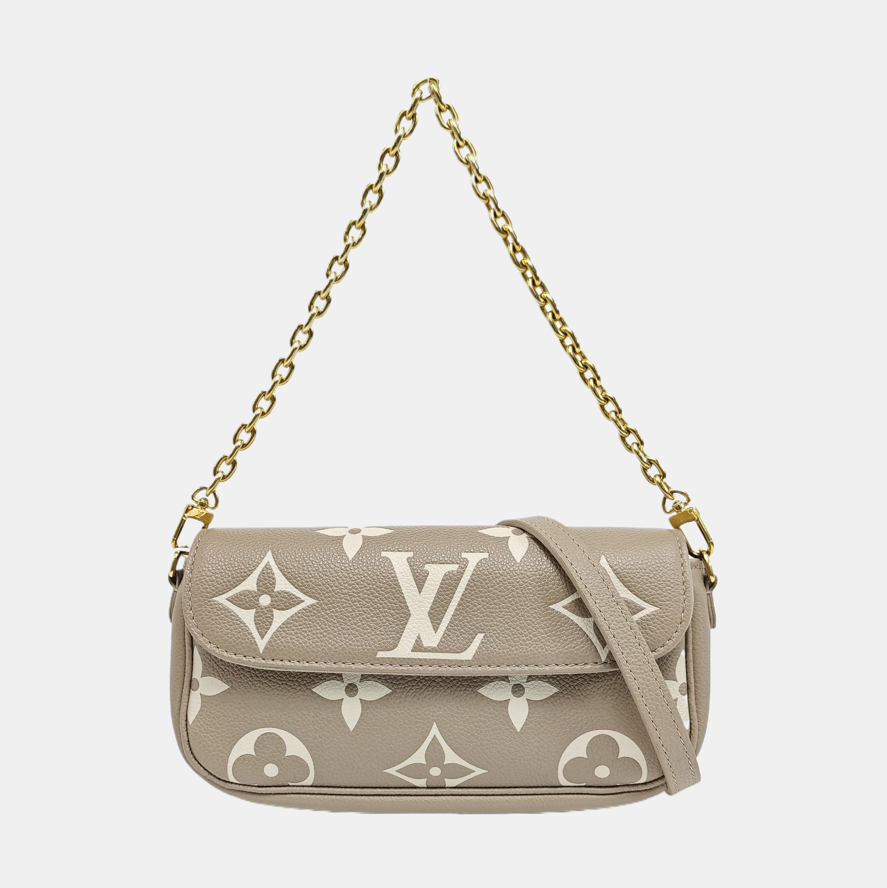 IVY Monogram Calfskin Gray
