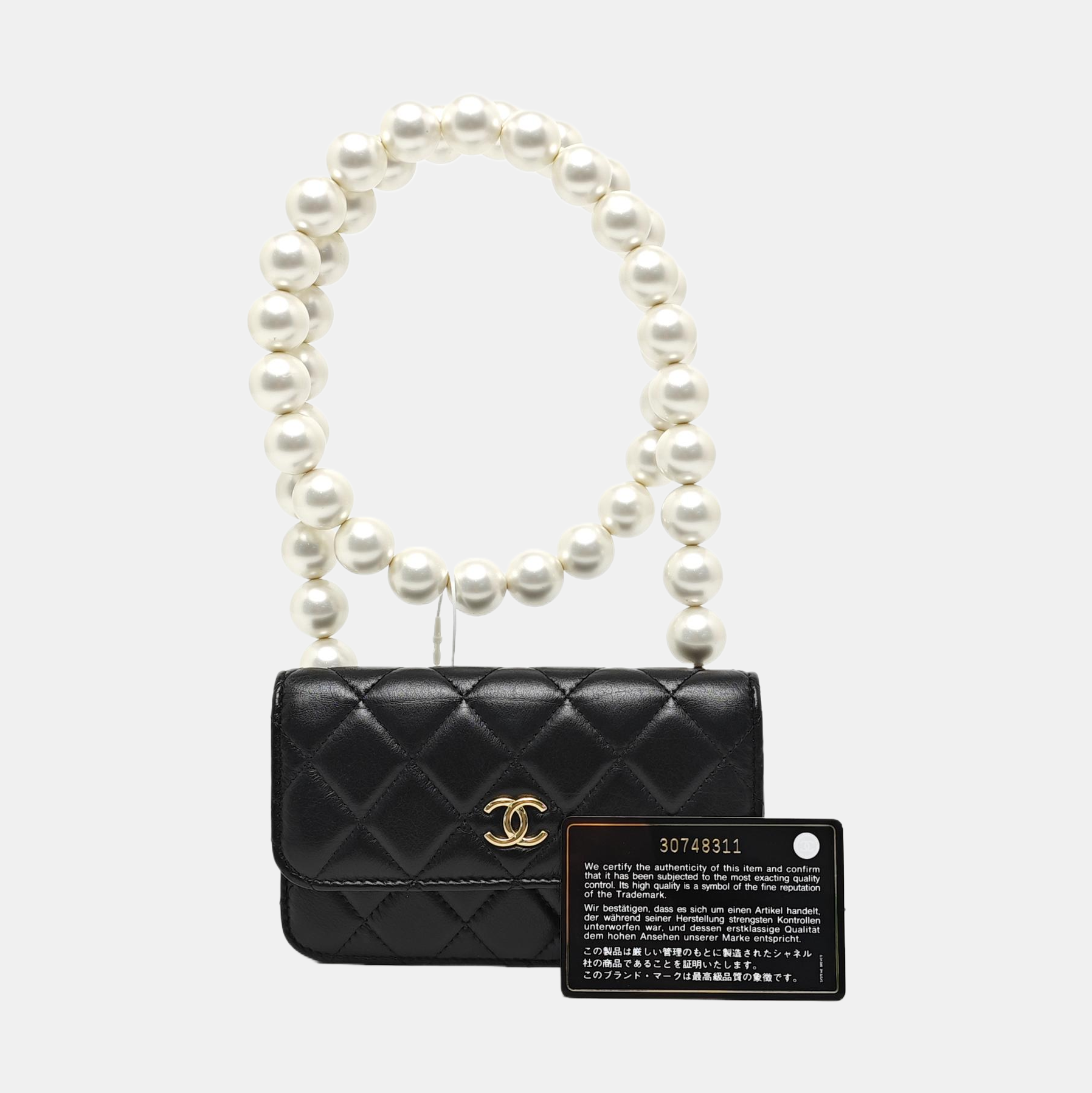 WOC Quilted Calfskin Black