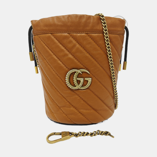 GG Marmont Mini Quilted Calfskin Yellow