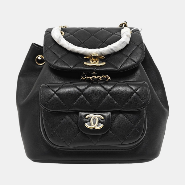 DUMA Quilted Lambskin Black
