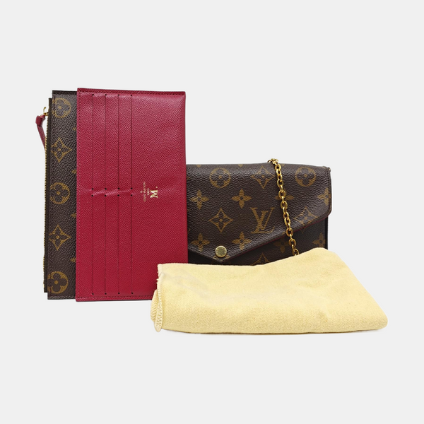 FÉLICIE Monogram Coated Canvas Brown