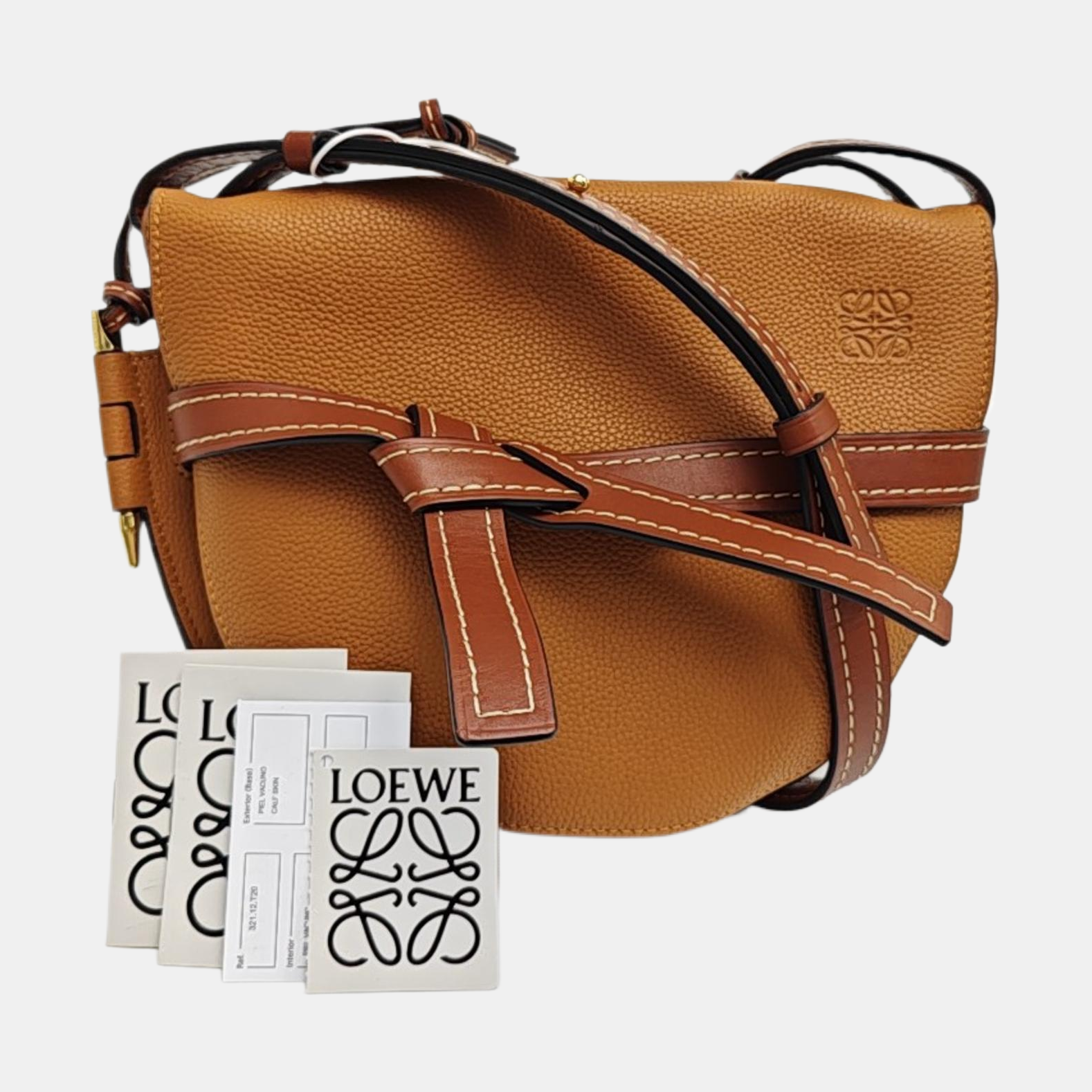 Gate Small Calfskin Brown