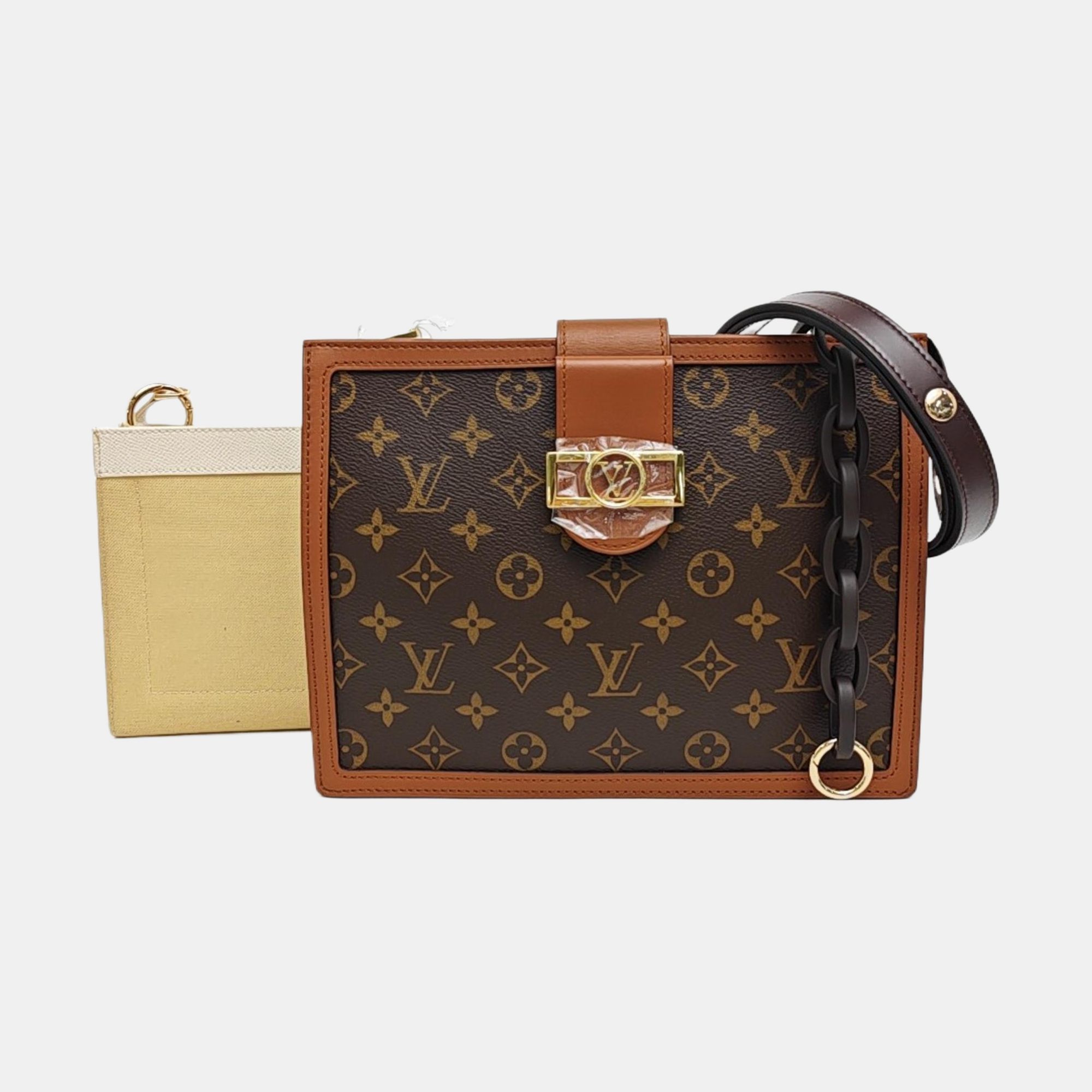 DAUPHINE Monogram Coated Canvas Brown