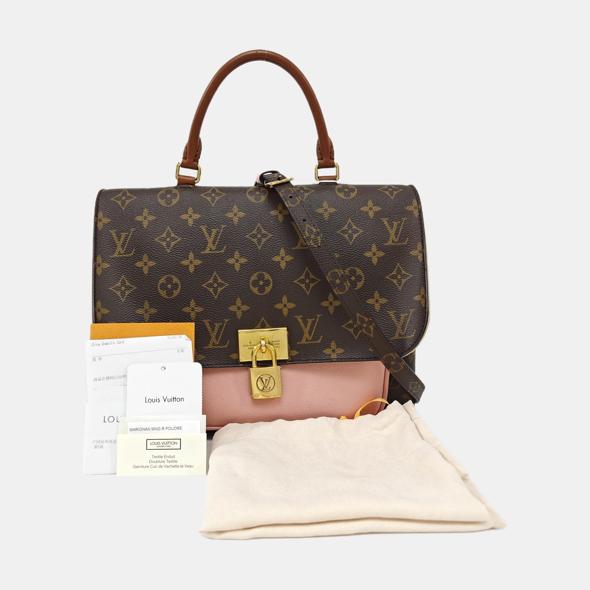 MARIGNAN Monogram Coated Canvas Brown
