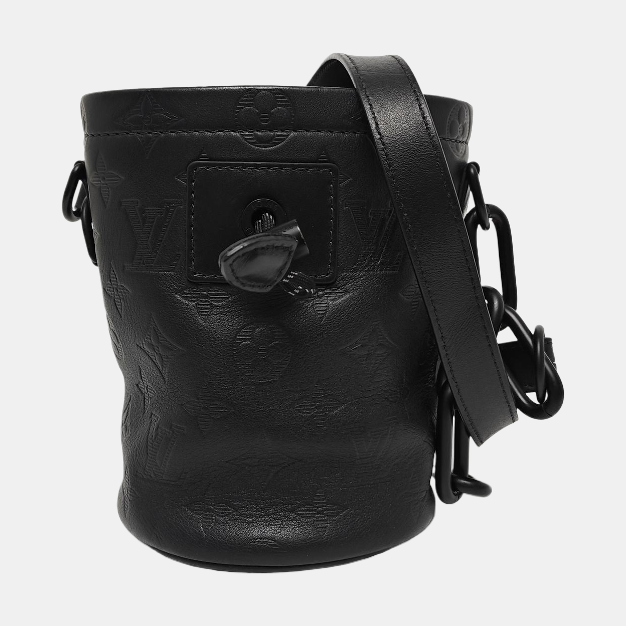 CHALK Monogram Calfskin Black