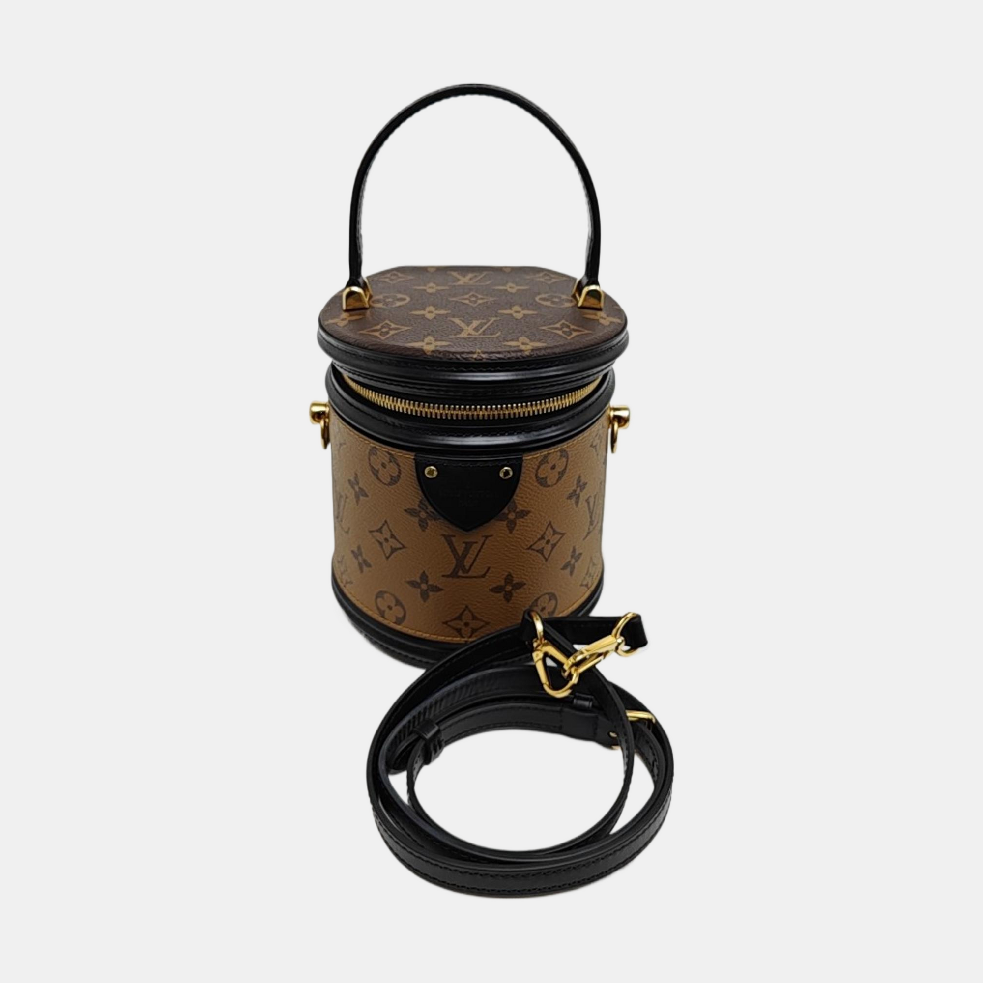 CANNES PM Monogram Coated Canvas Brown