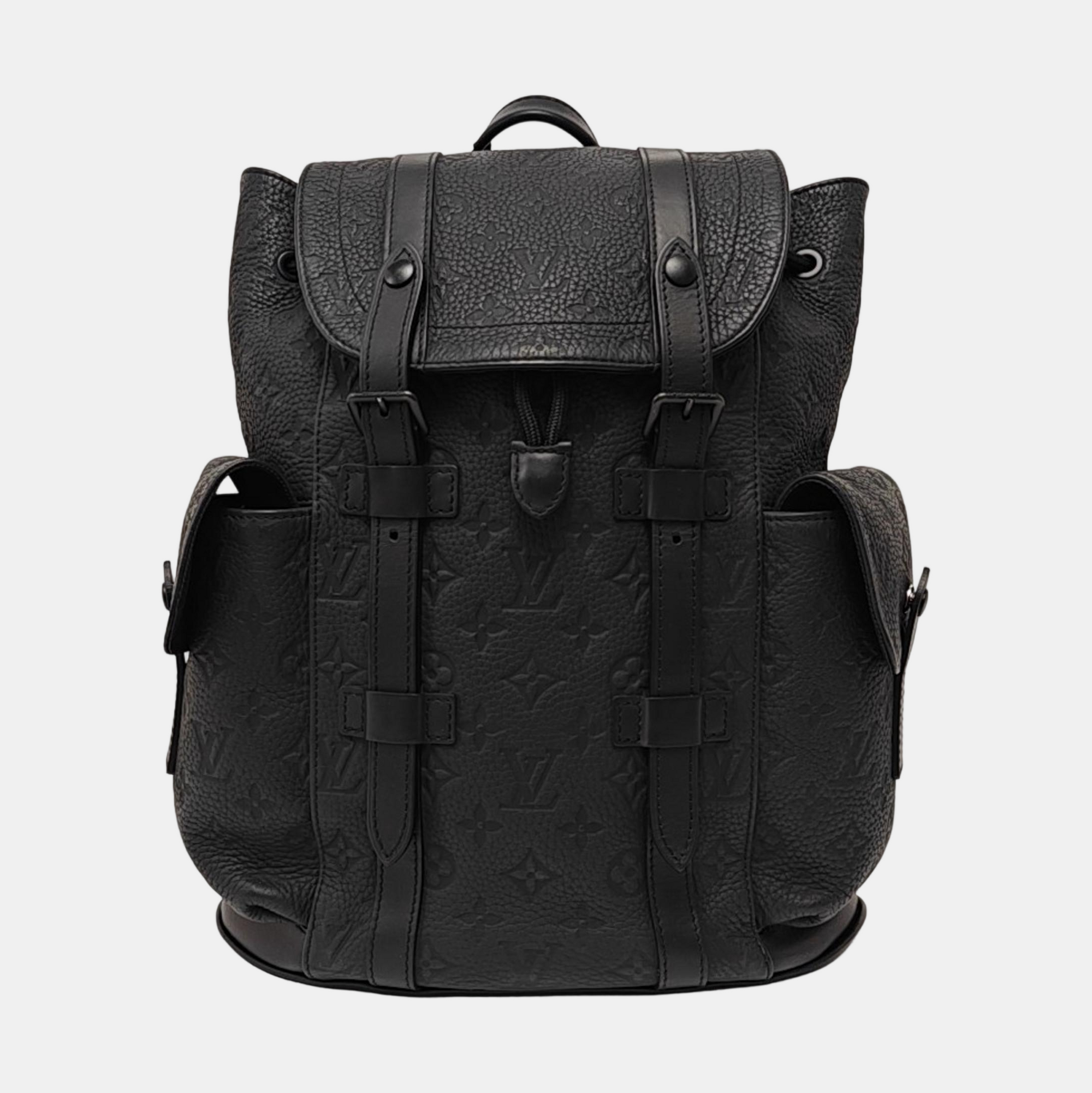CHRISTOPHER PM Monogram Calfskin Black
