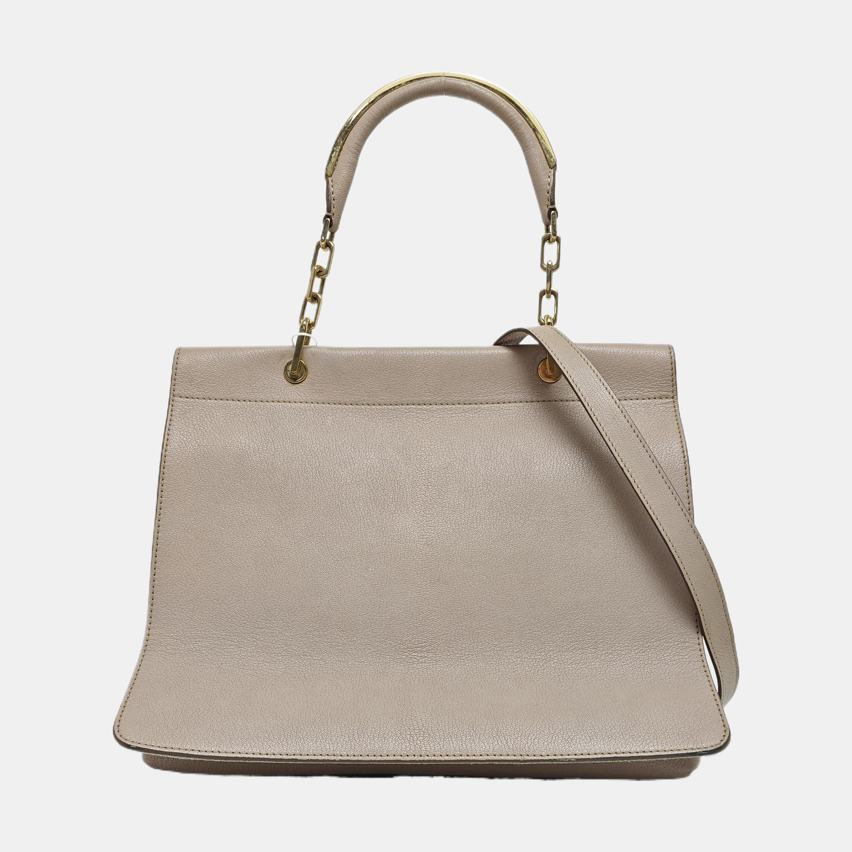 Calfskin Shoulder Bag Beige