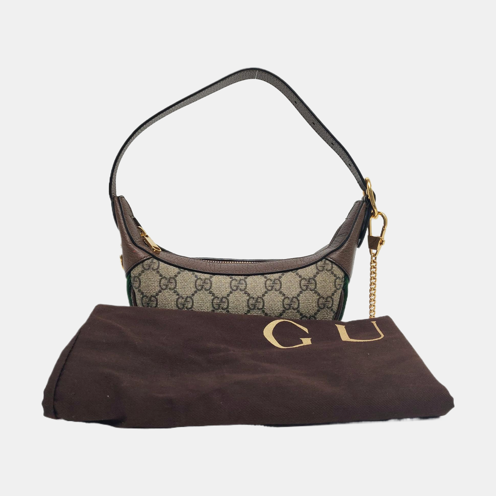 Ophidia Mini Monogram Coated Canvas Beige