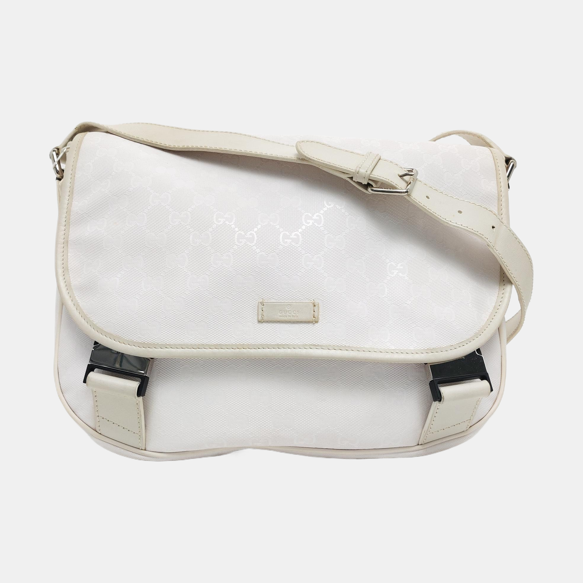 Monogram Coated Canvas White