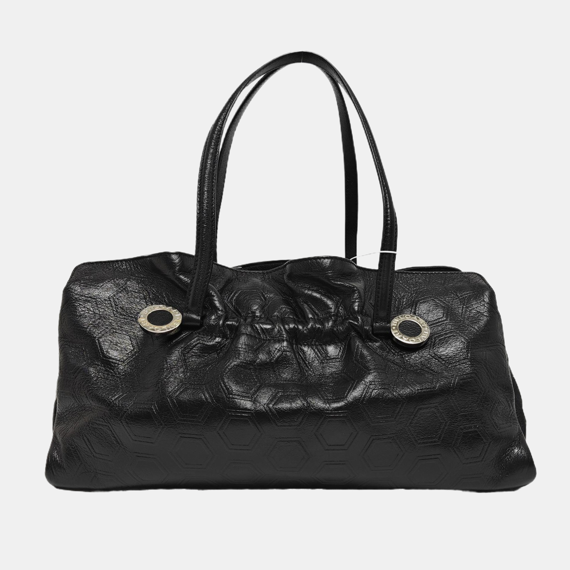 Calfskin Top Handle Bag Black