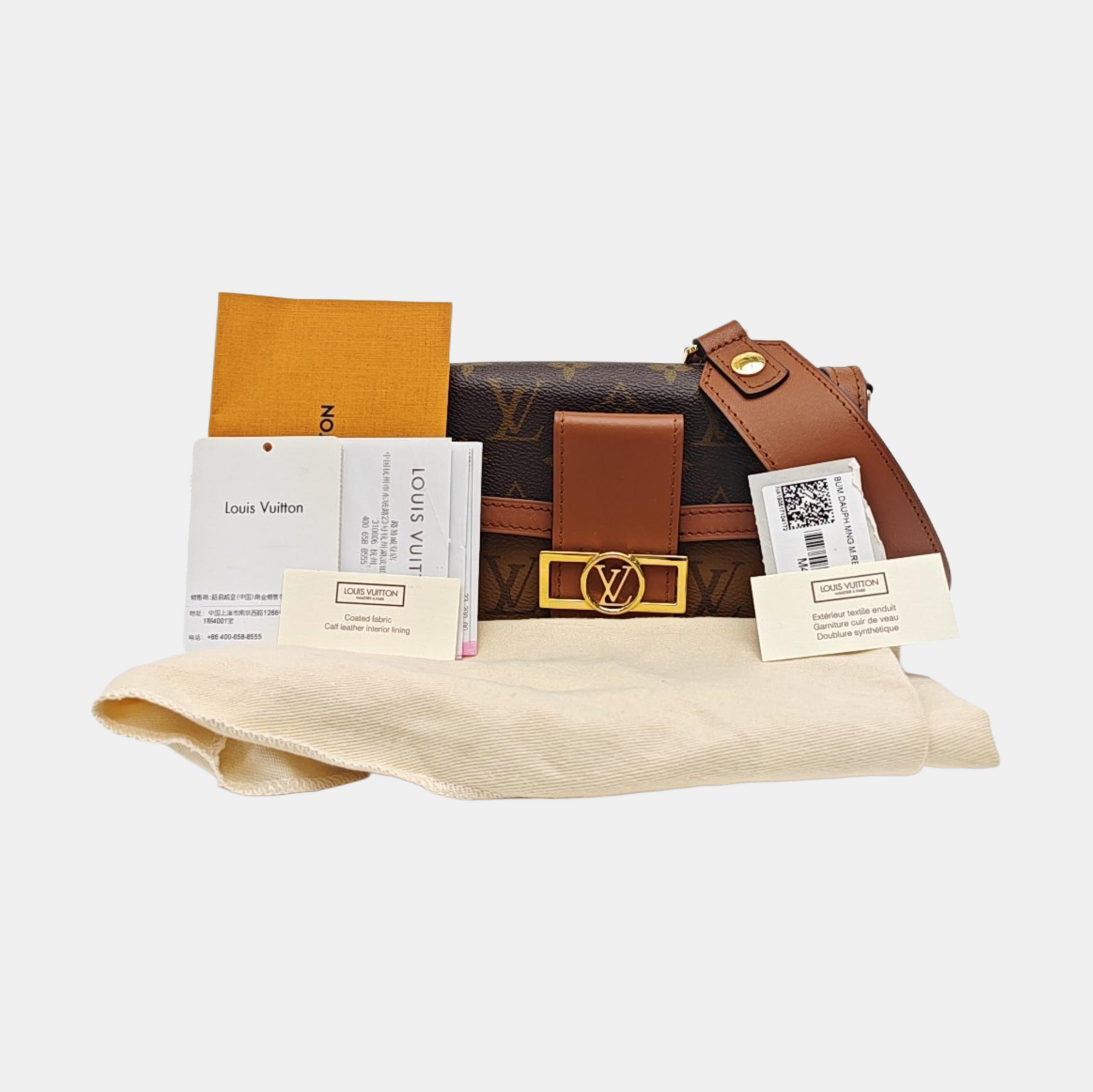 DAUPHINE Monogram Coated Canvas Brown