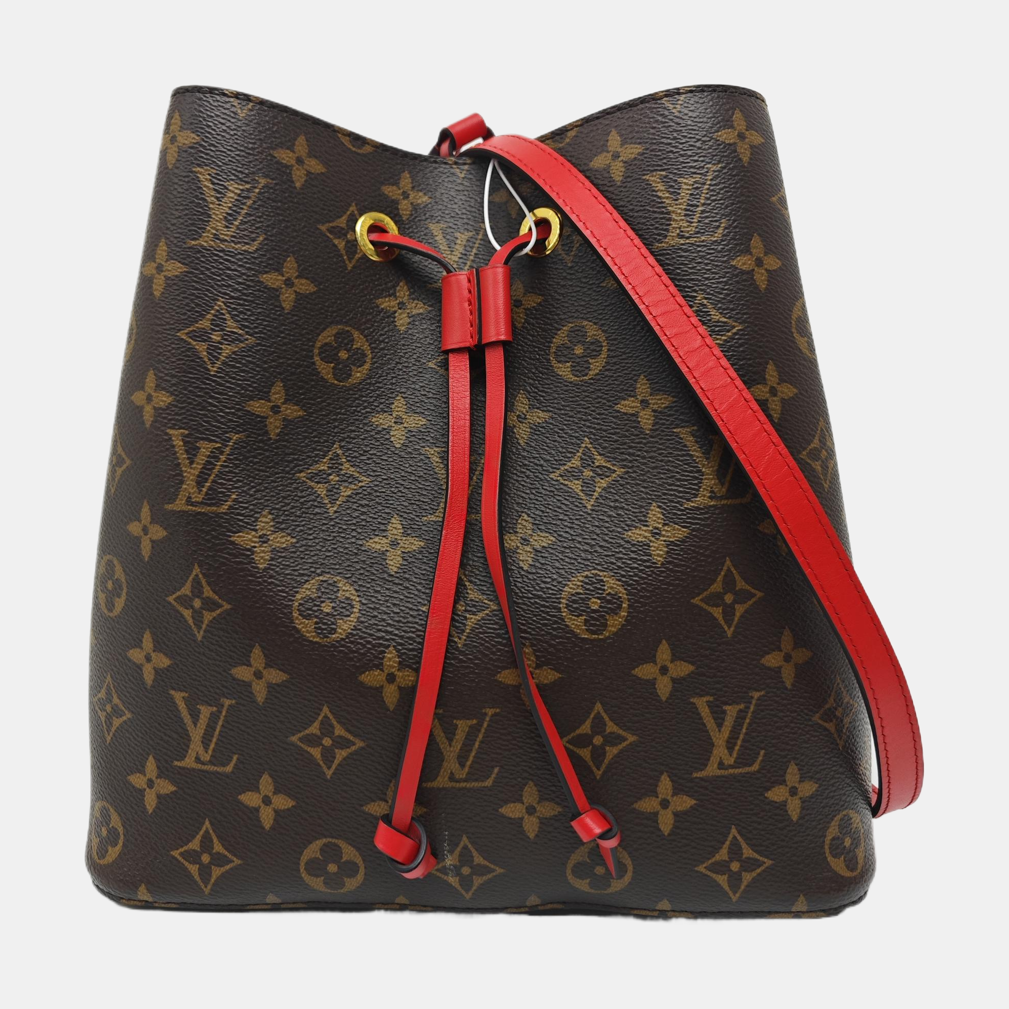 NÉONOÉ MM Monogram Coated Canvas Brown
