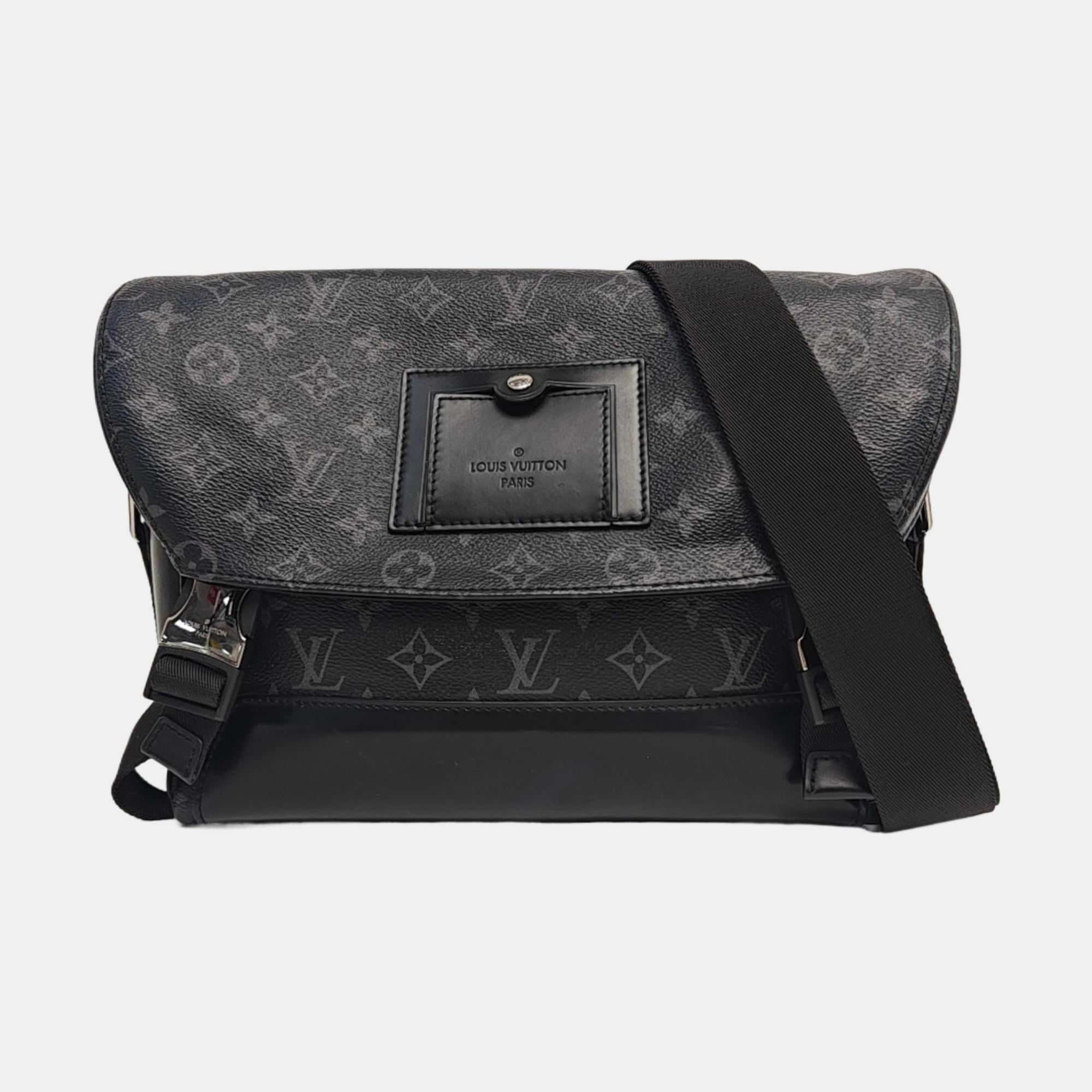 VOYAGER PM Monogram Coated Canvas Black