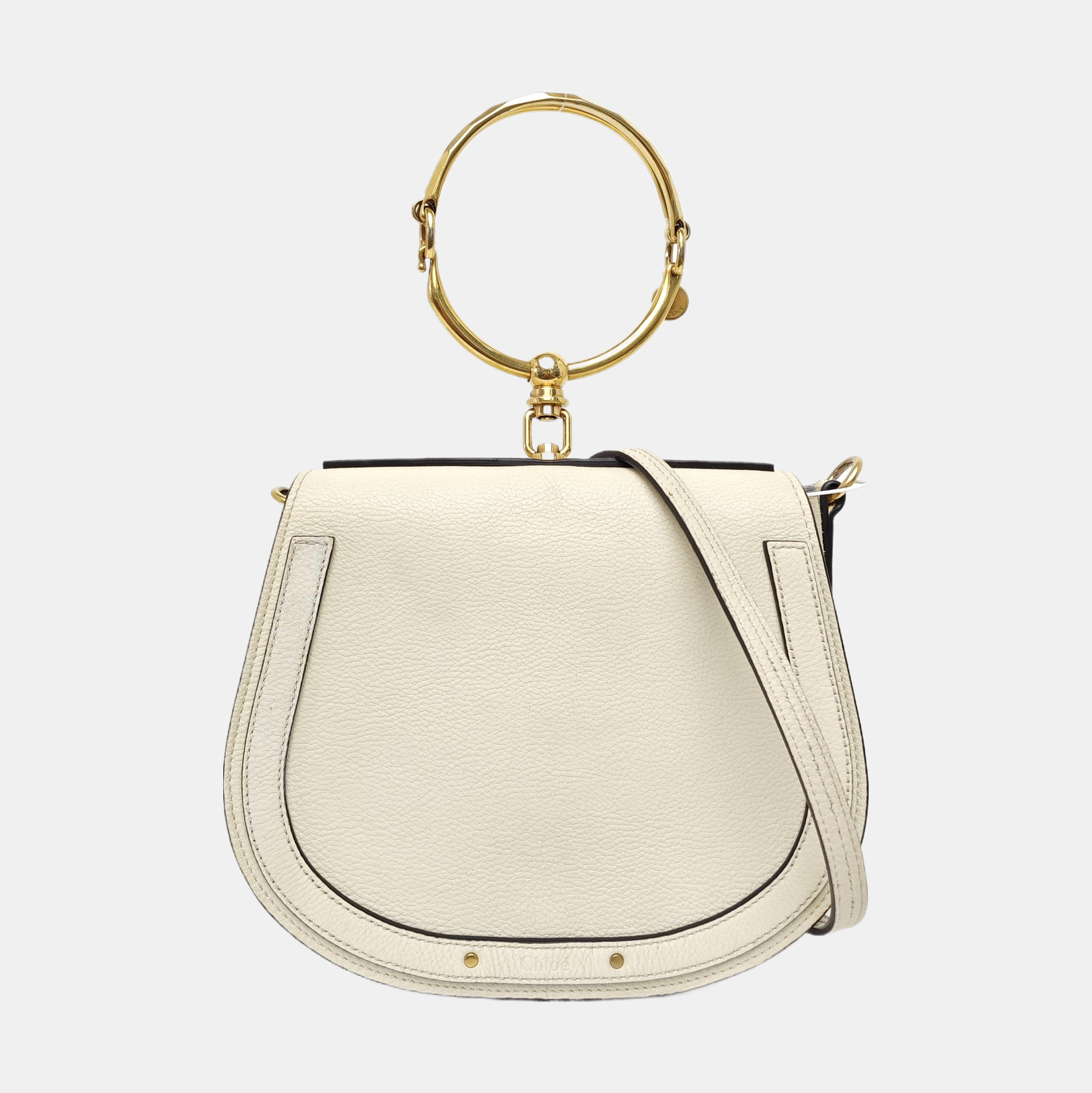 Nile Medium Calfskin White