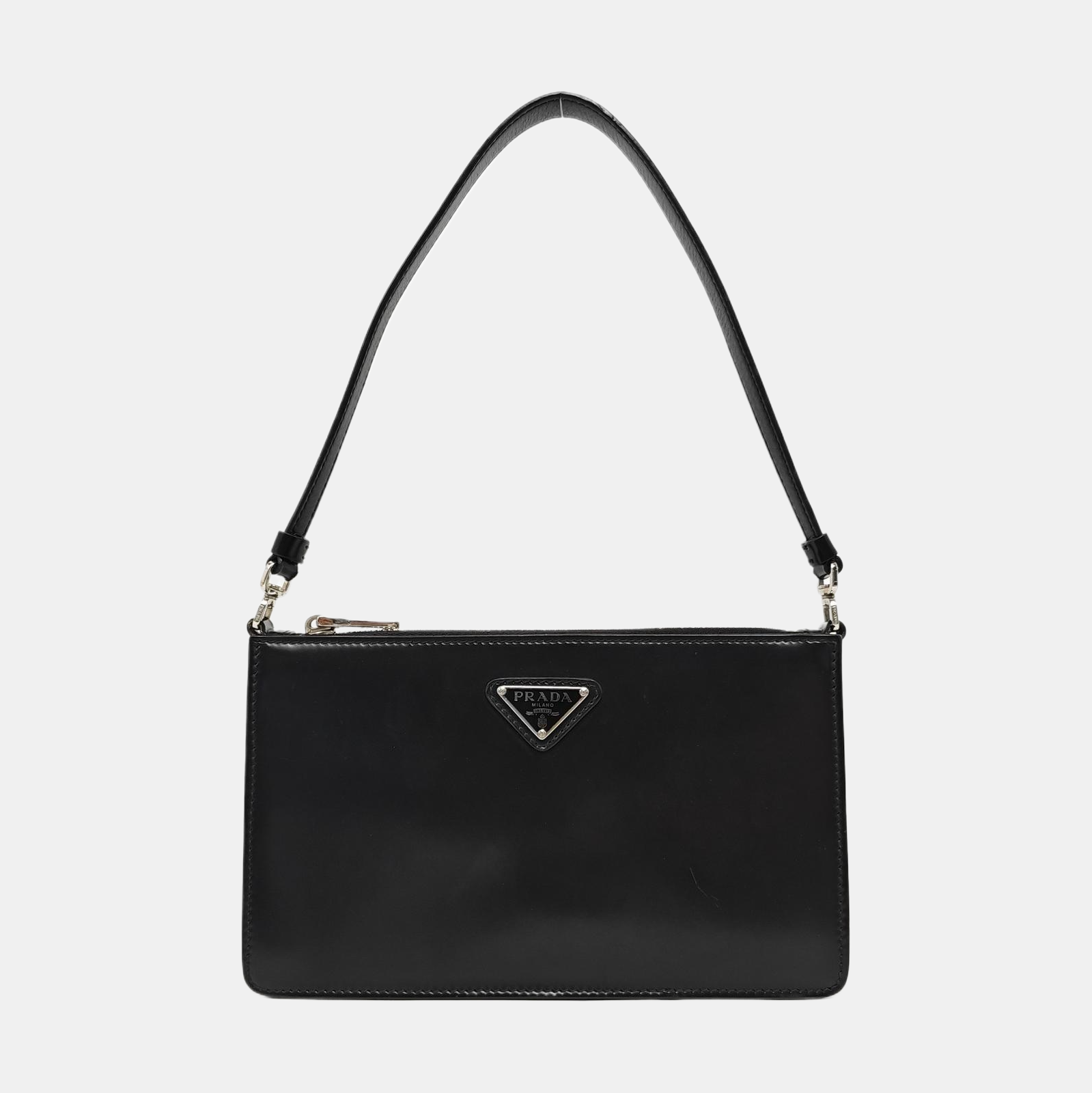 Calfskin Top Handle Bag Mini Black