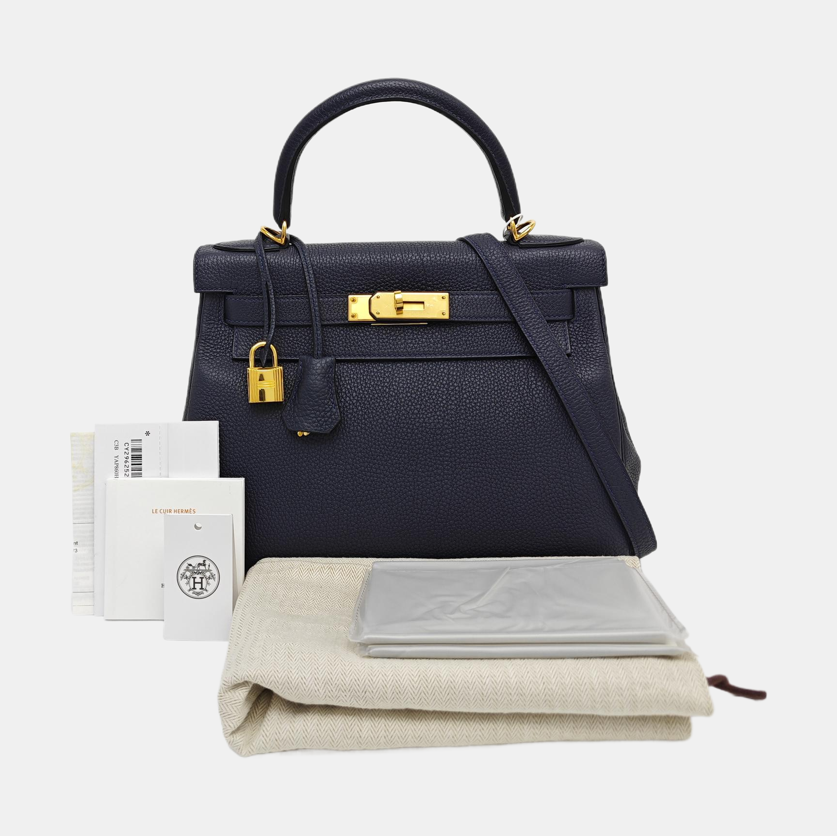 Kelly 28 Togo Blue