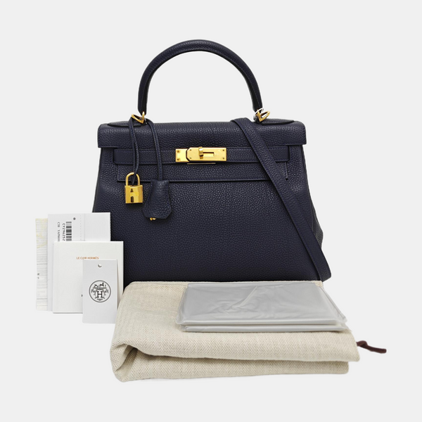 Kelly 28 Togo Blue