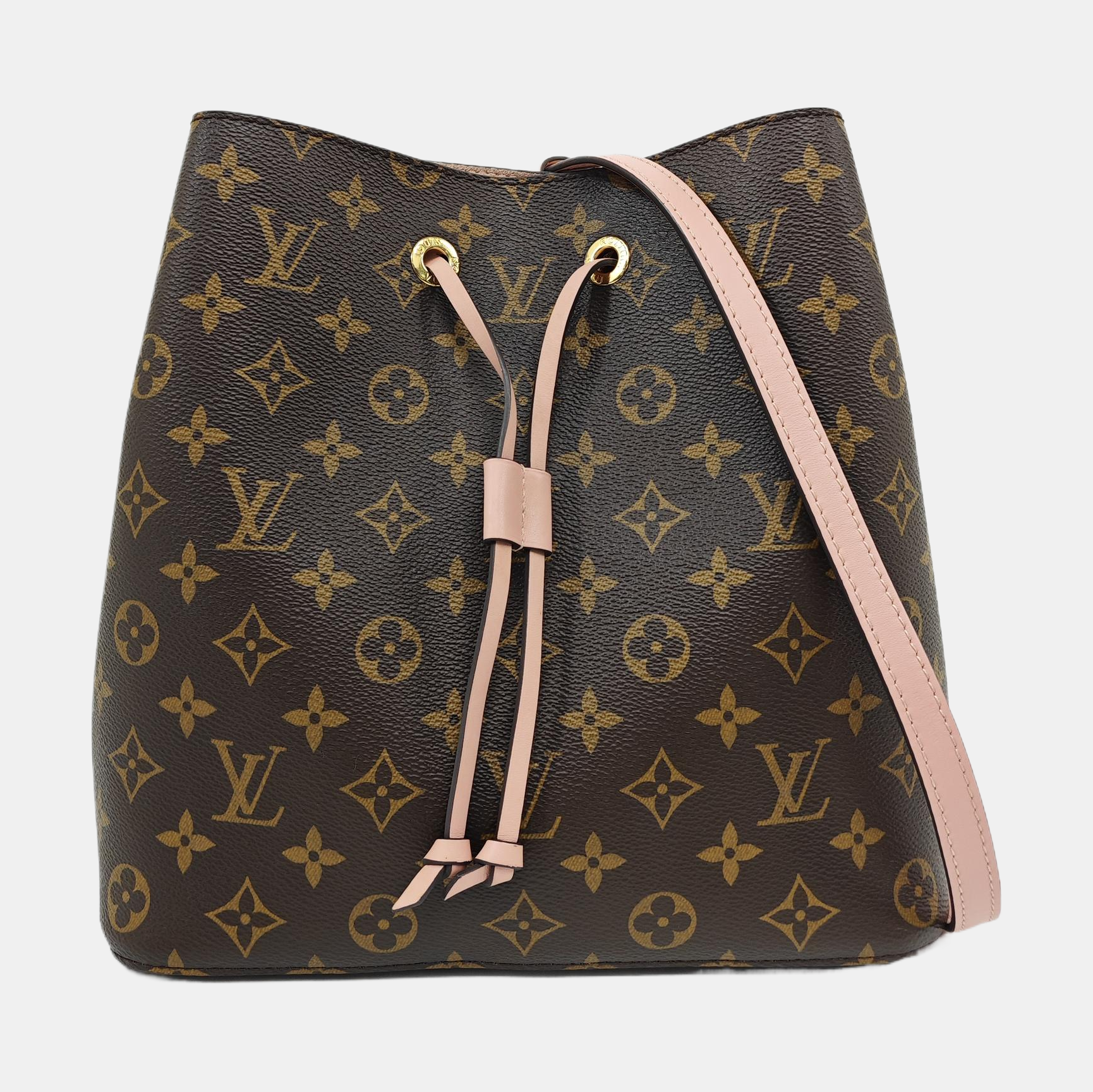 NÉONOÉ MM Monogram Coated Canvas Brown