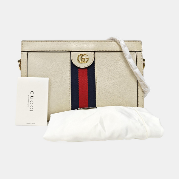 Ophidia Small Calfskin White