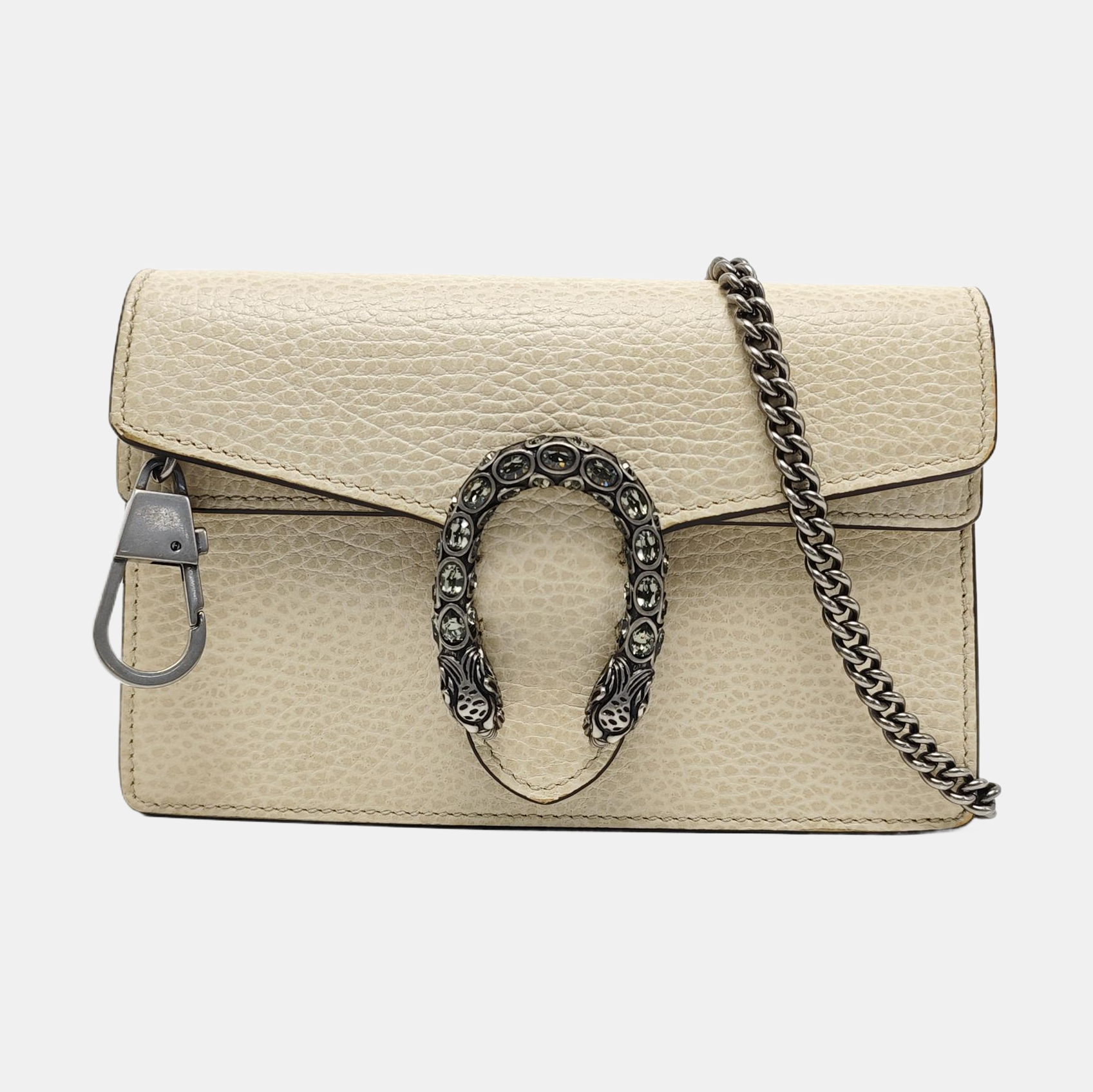 Authenticated pre-owned  Dionysus Super Mini Calfskin Beige - Shoulder Bag at Looply