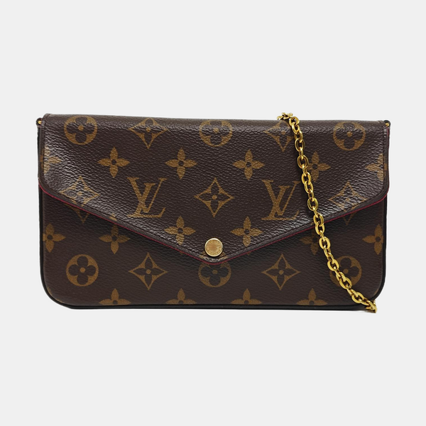 FÉLICIE Monogram Coated Canvas Brown